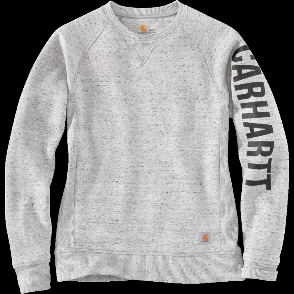 Ladies Carhartt Relaxed-Fit Midweight Crew-Neck Graphic Long-Sleeve Sweatshirt